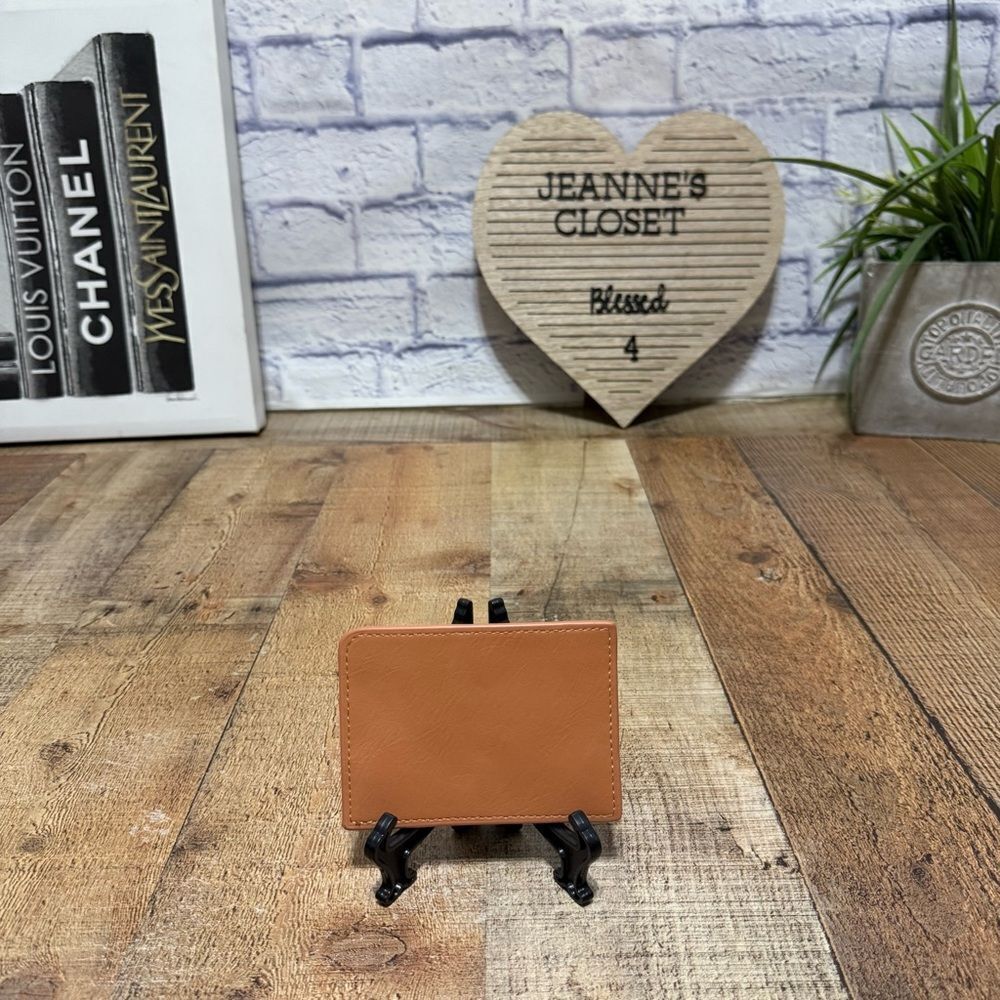 💜 Universal Thread Card Case Colorblock Wallet - Picture 2 of 5